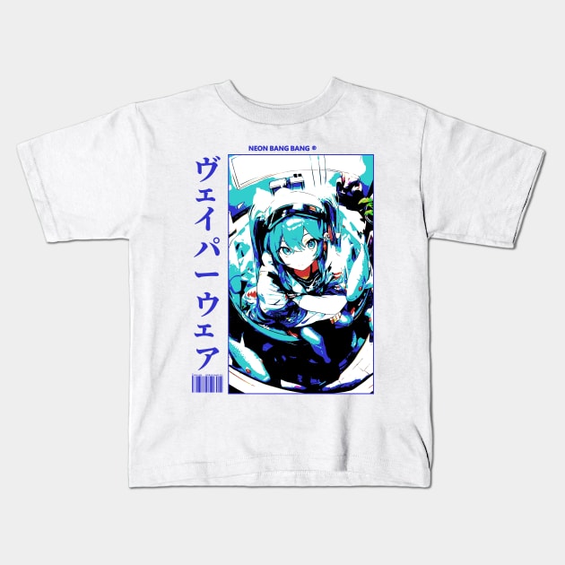 Vocaloid Anime Girl Japan Streetwear Japanese Manga Aesthetic Kids T-Shirt by Neon Bang Bang